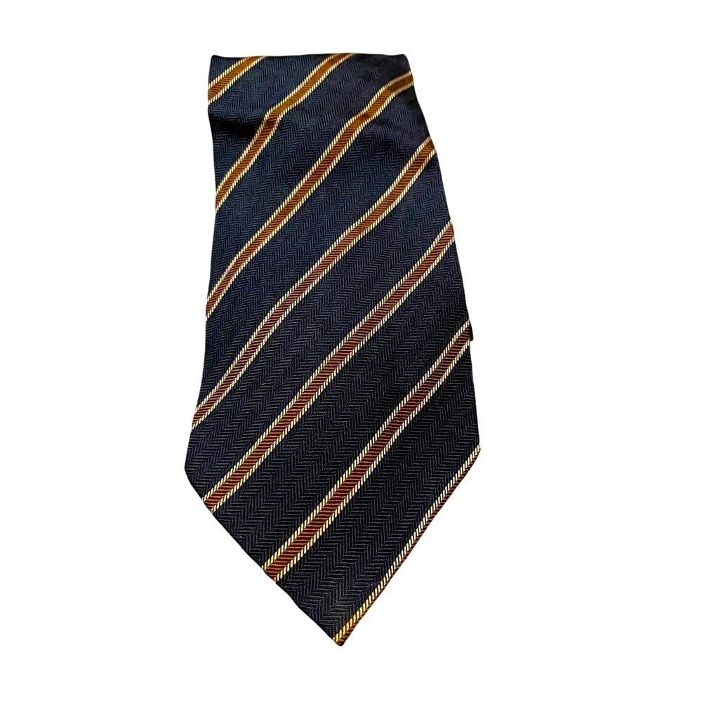 Giorgio Armani Men's Diagonal Stripe Tie Blue Brown Classic Designer Necktie